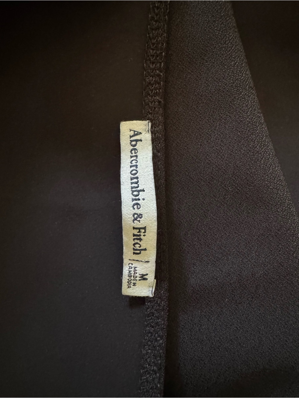 Abercrombie & Fitch Black Long-Sleeve Square Neck Top - Picture 2 of 2